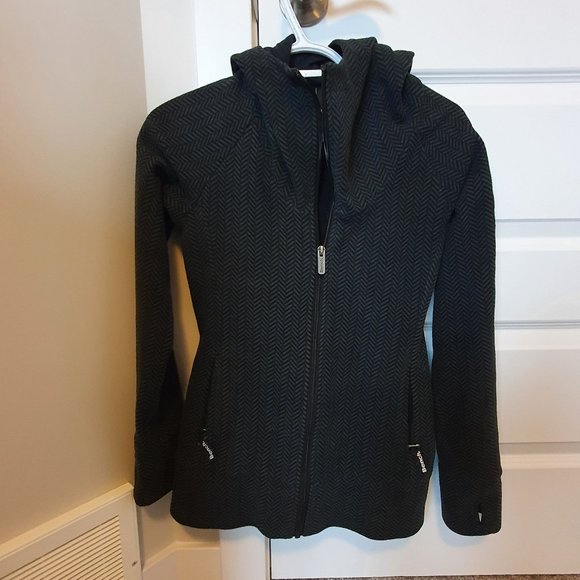 Bench - zip up high neck fleece jacket with sleeve logo (size S) - Picture 1 of 8